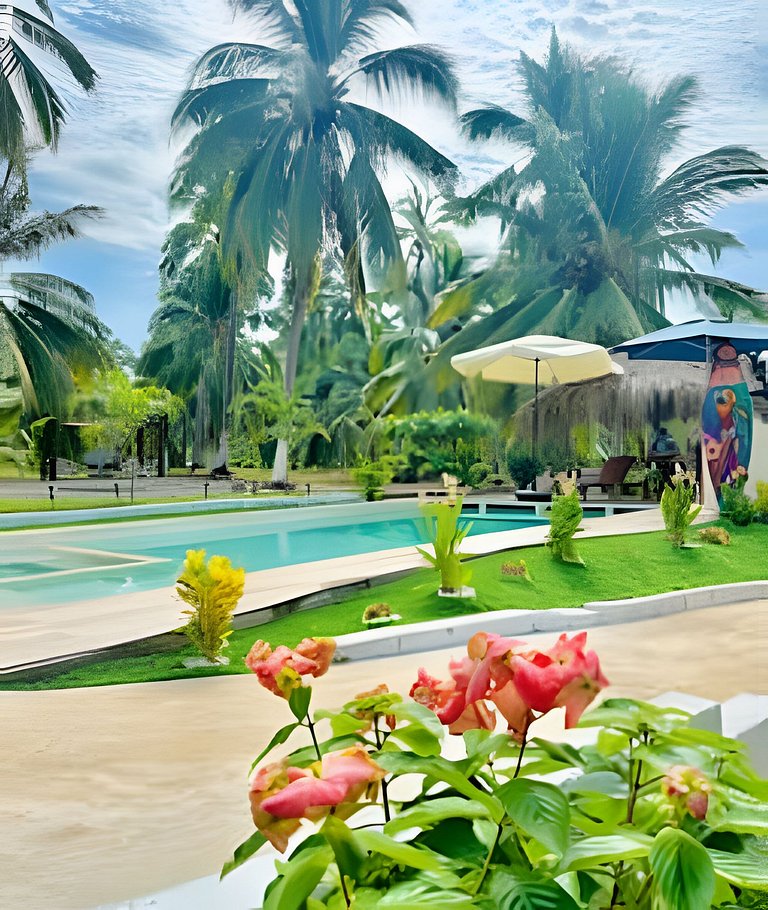 Casa Tortuga Playa La Saladita - Casa Las Palmas