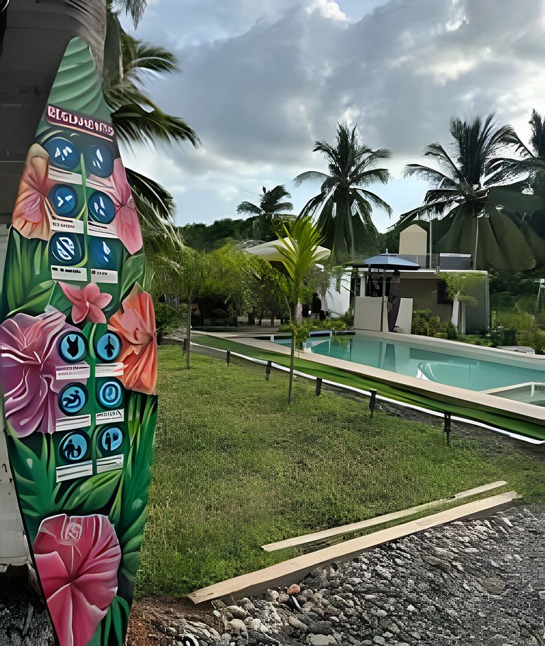 Casa Flamingos Playa La Saladita - Casa Las Palmas