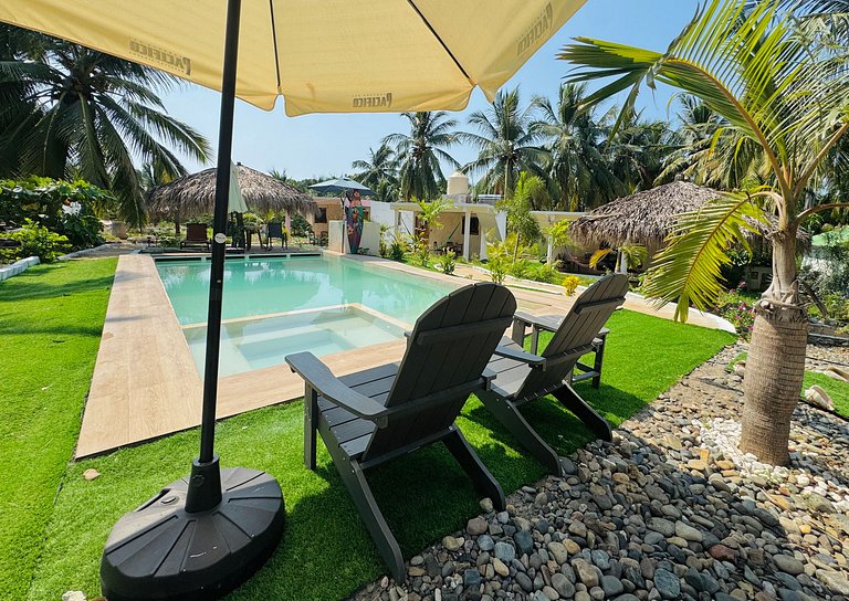 Casa Flamingos Playa La Saladita - Casa Las Palmas